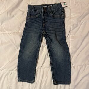 Toddler Boys 3T Classic Blue Denim Jeans Straight Leg NWT